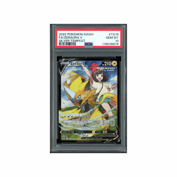 Pokemon Zeraora V Silver Tempest CSR Full Art #TG16 PSA 10