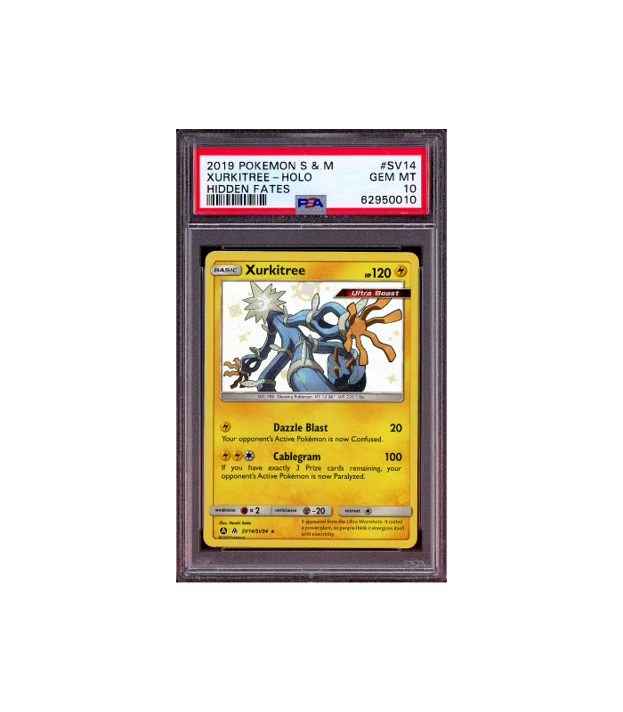 Pokemon Xurkitree Hidden Fates Baby Shiny #SV14 PSA 10