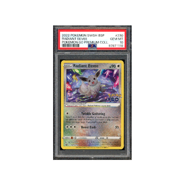 Pokemon Radiant Eevee Pokemon GO Premium Collection PSA 10