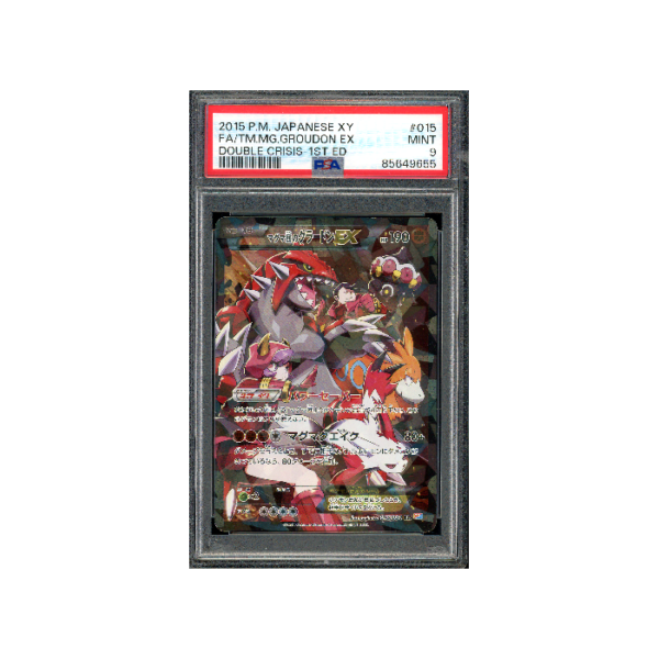 Pokemon PSA 9 Team Magma's Groudon EX Double Crisis Japans