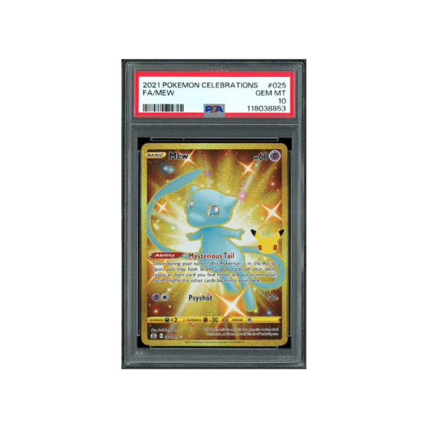 Pokemon Mew Celebrations Gold UR Full Art #025 PSA 10