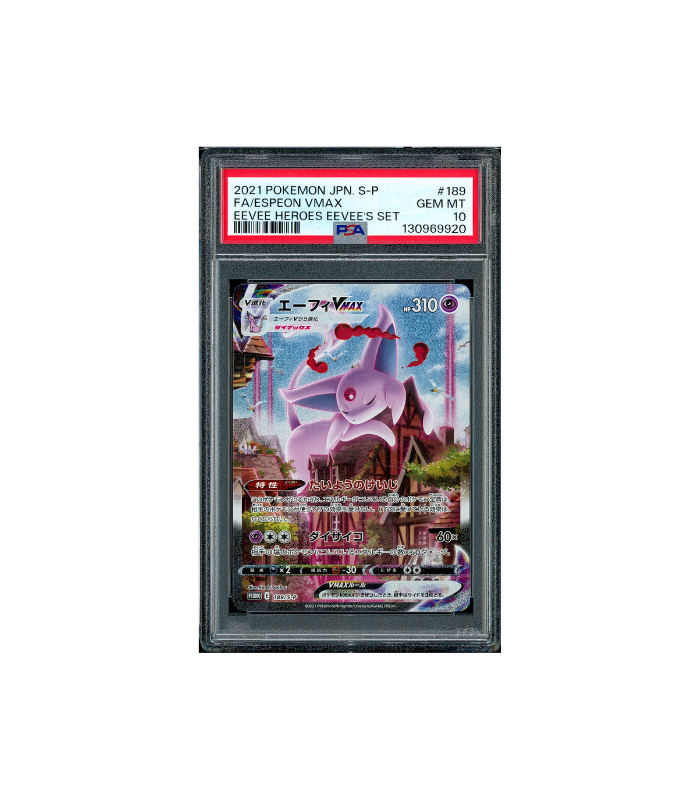 Pokemon Espeon VMAX Eevee Heroes Promo Full Art 189 PSA 10
