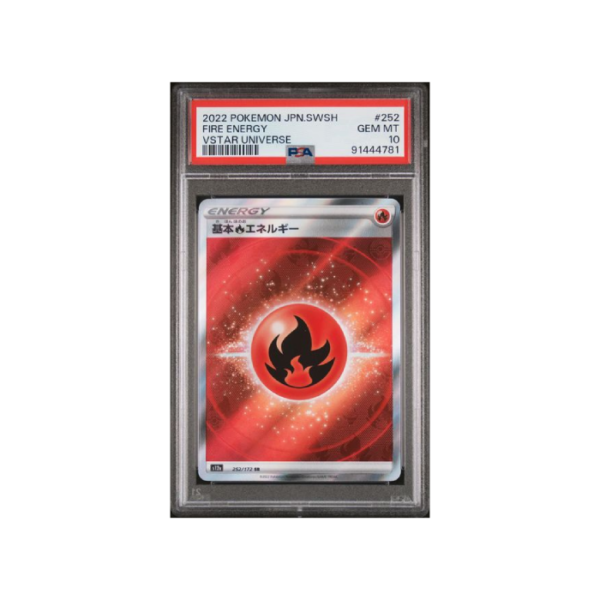 Pokemon Fire Energy VSTAR Universe Full Art #252 PSA 10