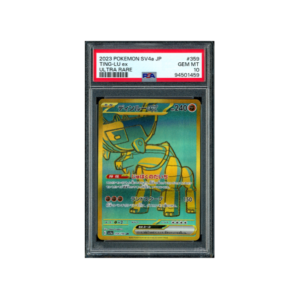 Pokemon Ting-Lu ex Shiny Treasure ex sv4a Full Art #359 PSA 10