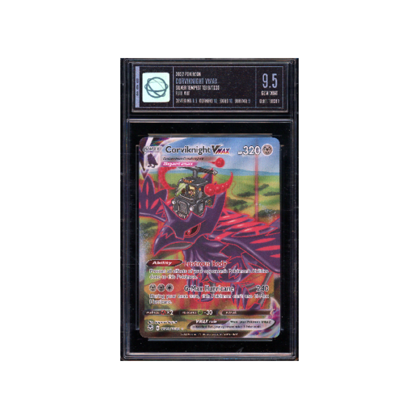 Pokemon Corviknight VMAX Silver Tempest Full Art UGS 9.5