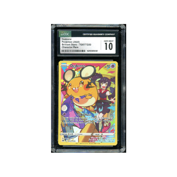 Pokemon Dedenne Brilliant Stars Full Art #TG07 CGC 10 (New)