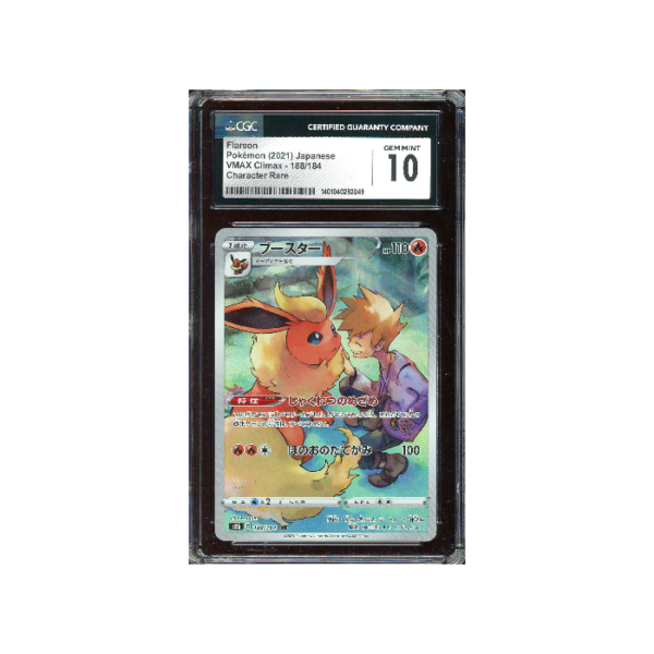 Pokemon Flareon Vmax Climax Full Art #188 CGC 10 (New Label)