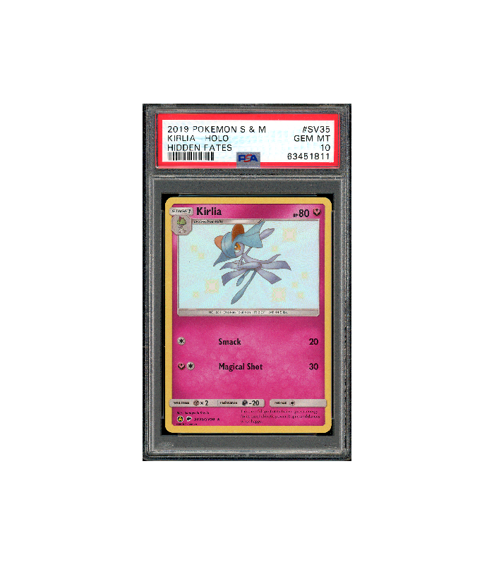 Pokemon Kirlia Hidden Fates Engels Baby Shiny #SV35 PSA 10
