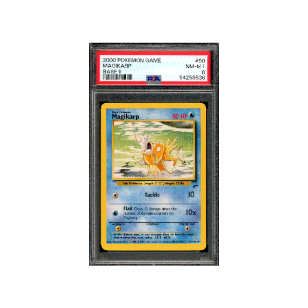 Pokemon Magikarp WOTC Base Set 2 Engels #50 PSA 8