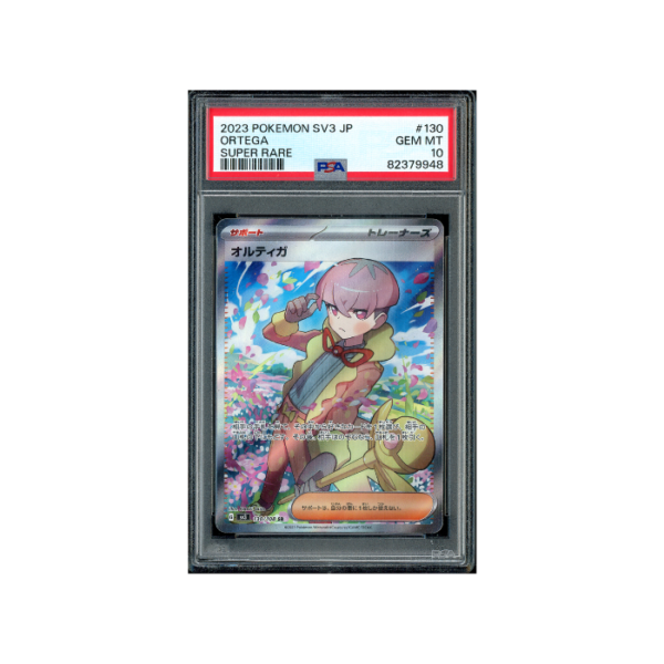 Pokemon Ortega Ruler of the Black Flame Full Art #130 PSA 10