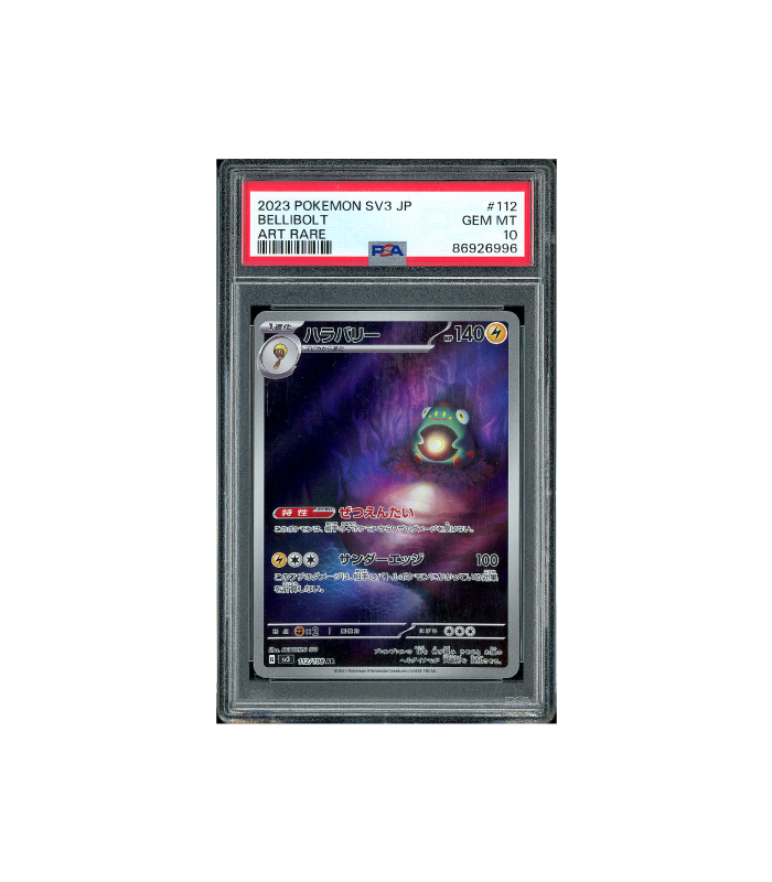 Pokemon Bellibolt Ruler of the Black Flame Full Art #112 PSA 10