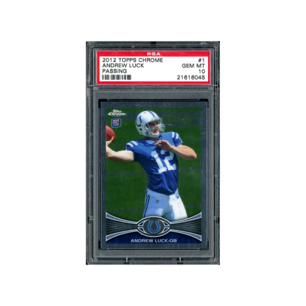 Topps Chrome 2012 Andrew Luck Passing Rookie Card #1 PSA 10