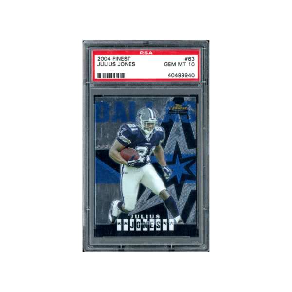 Topps Finest 2004 Julius Jones Rookie Card #63 PSA 10