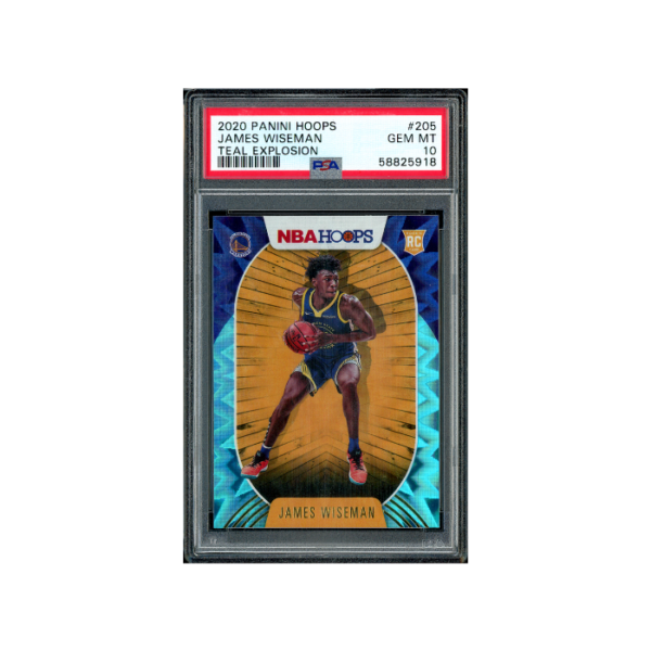 Panini Hoops 2020 James Wiseman Rookie Teal Explosion PSA 10