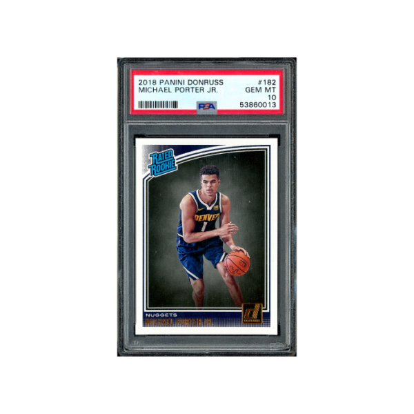 Panini Donruss Michael Porter Jr #182 PSA 10 - Chip in Case