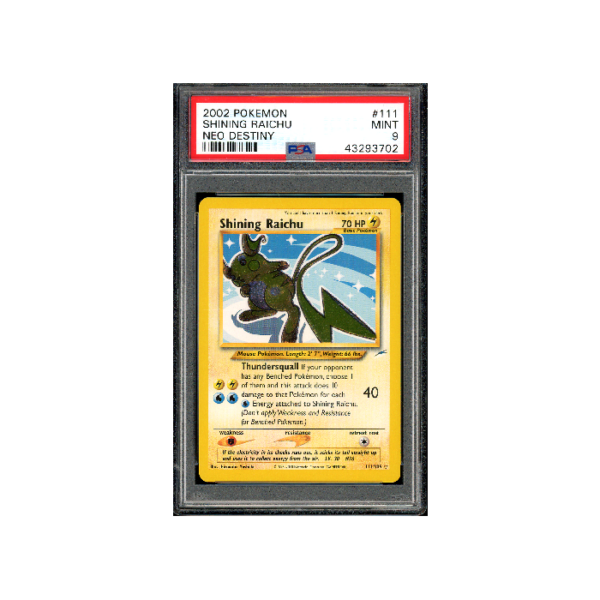 Pokemon Shining Raichu Neo Destiny #111 PSA 9