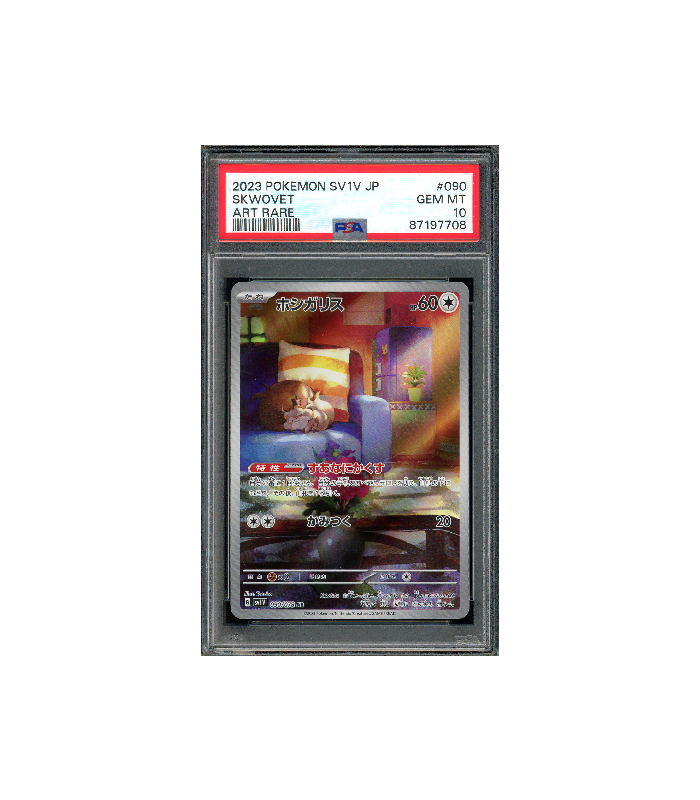 Pokemon Skwovet Violet ex sv1V Full Art (AR) #090 PSA 10