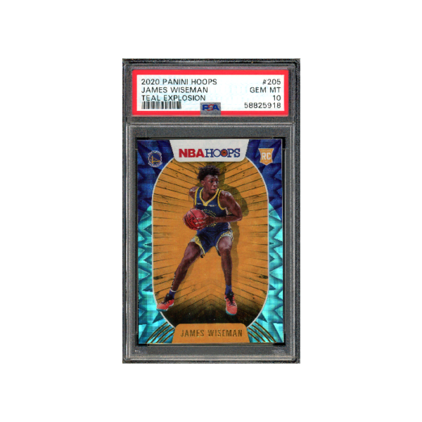 Panini Hoops 2020 James Wiseman Rookie Teal Explosion PSA 10