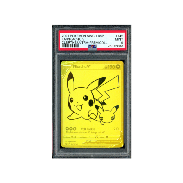 Pokemon Pikachu V Celebrations UPC Promo #SWSH145 PSA 9