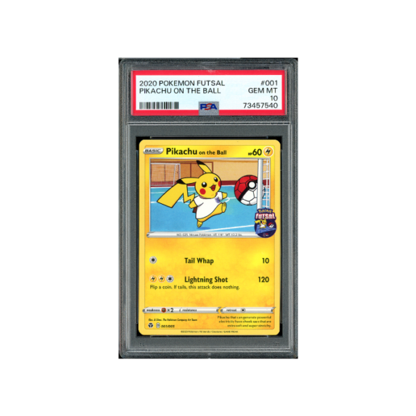 Pokemon Pikachu on the Ball Futsal Promos #001 PSA 10
