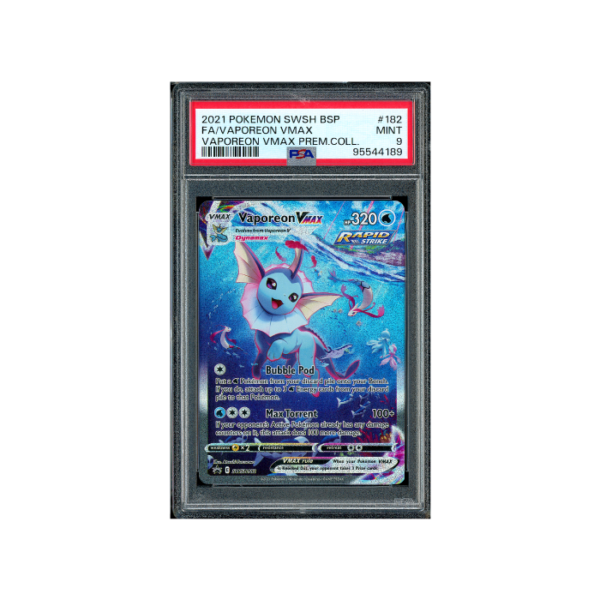 Pokemon Vaporeon VMAX Alternate Full Art #SWSH182 PSA 9