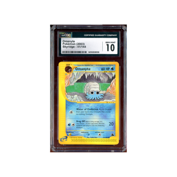 Pokemon Omanyte Skyridge #41 CGC 10 Gem Mint