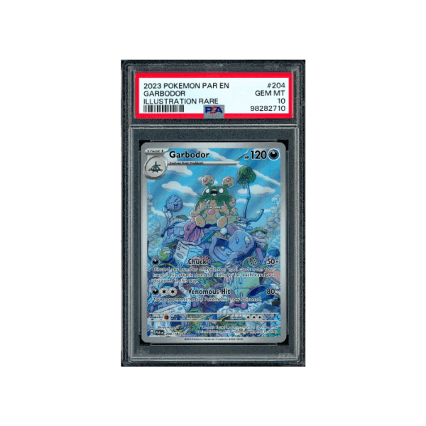 Pokemon Garbodor Paradox Rift AR Full Art #204 PSA 10