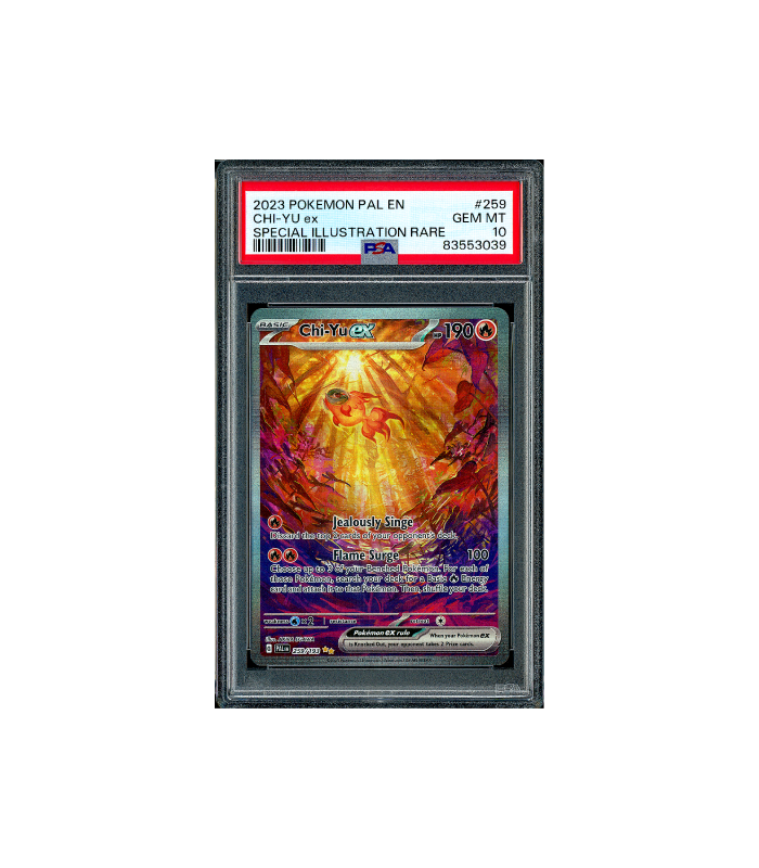 Pokemon Chi-Yu ex Paldea Evolved SAR Full Art #259 PSA 10