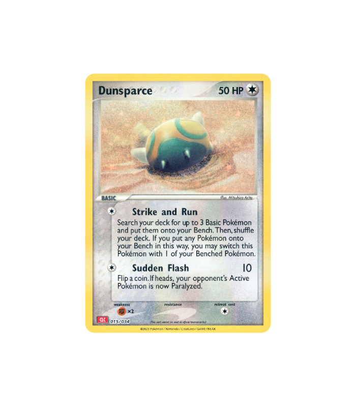 Pokemon Dunsparce Holo Classic CLC Deck #015
