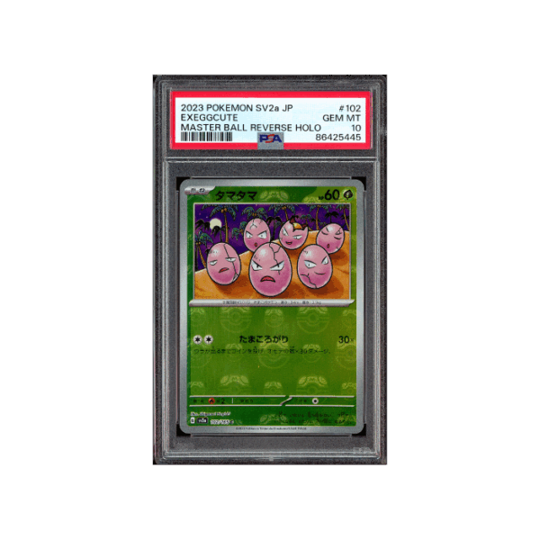 Pokemon Exeggcute Master Ball Reverse Holo 151 #102 PSA 10
