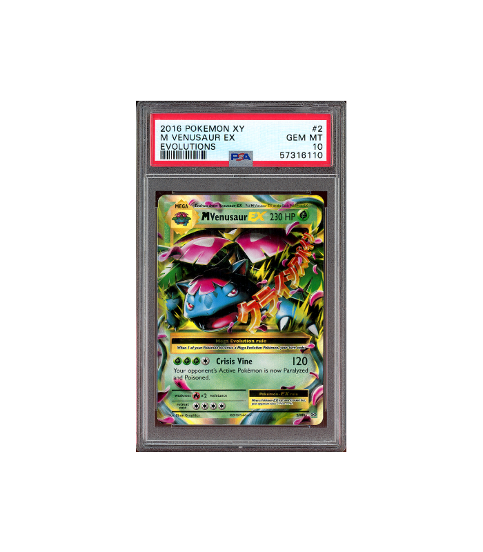 Pokemon M Venusaur EX XY Evolutions #2 PSA 10