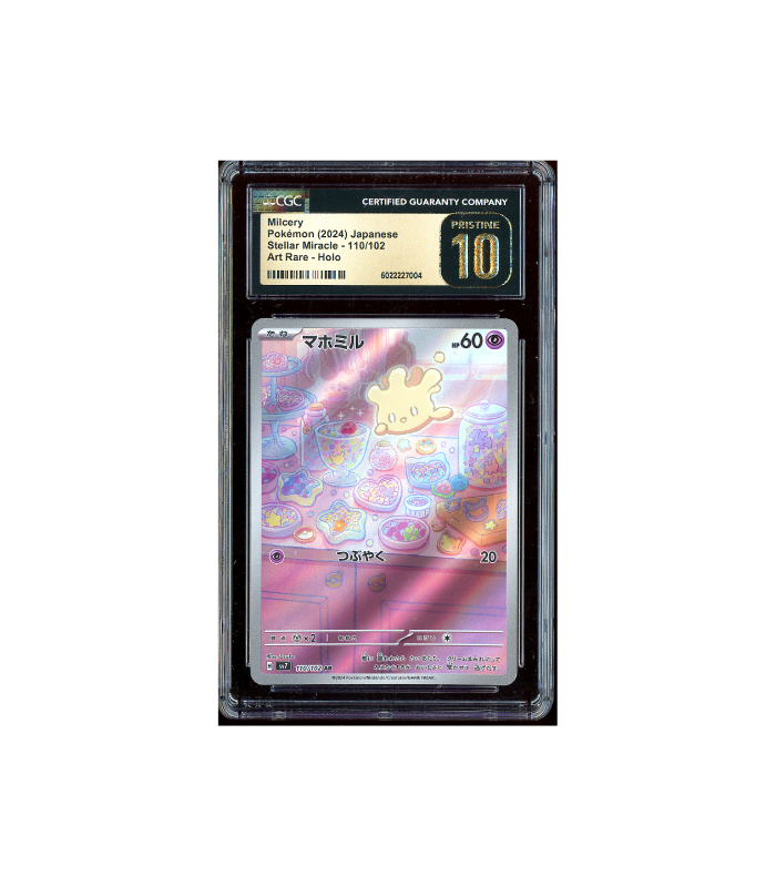 Pokemon Milcery Stellar Miracle AR Full Art #110 CGC Pristine 10