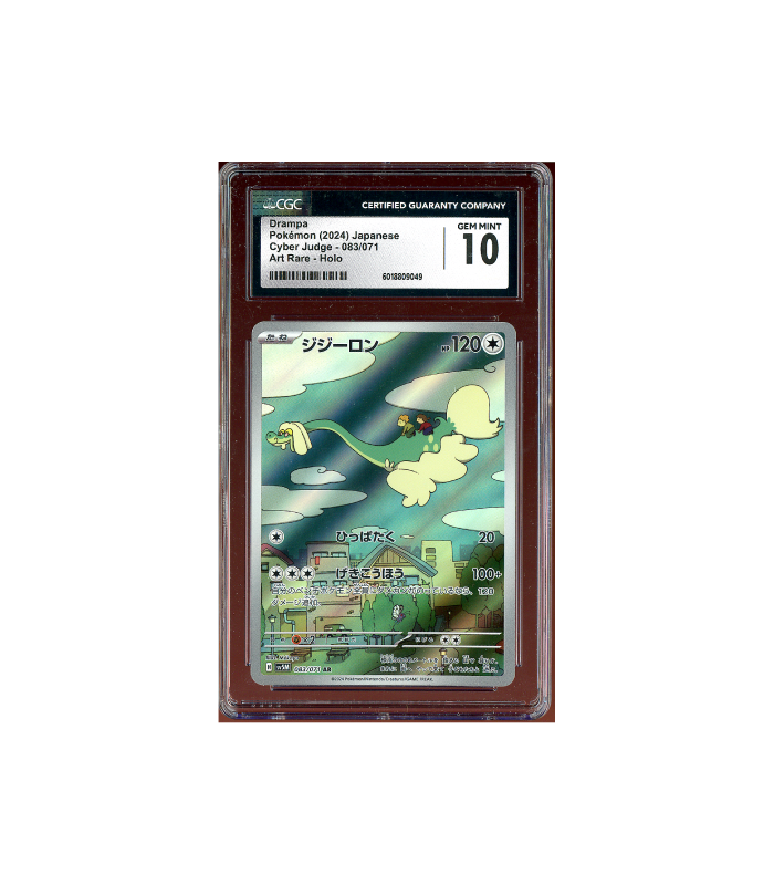 Pokemon Drampa Cyber Judge sv5M AR Full Art #083 CGC 10