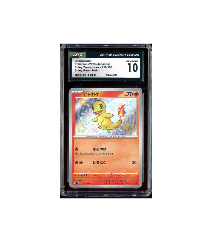 Pokemon Charmander Shiny Treasure ex sv4a #210 CGC 10