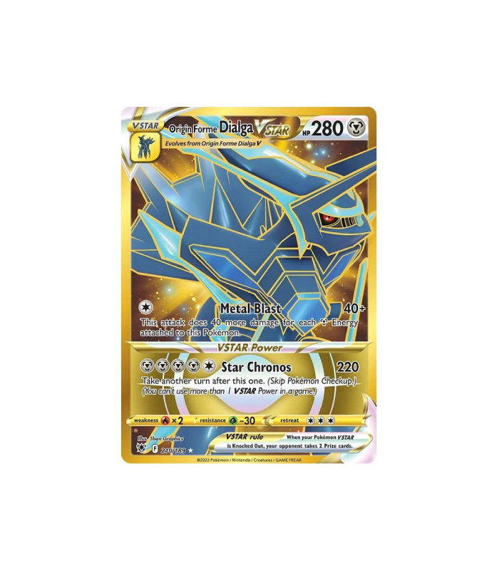 Pokemon Origin Forme Dialga VSTAR Astral Radiance #210