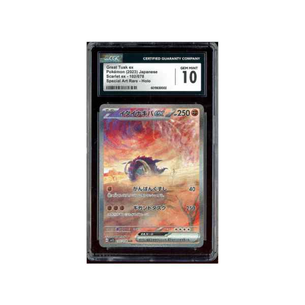 Pokemon Great Tusk ex Scarlet ex SAR Full Art #102 CGC 10