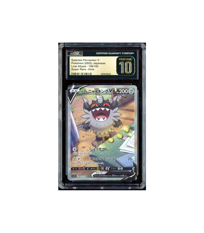 Pokemon Galarian Perrserker V Lost Abyss #109 CGC Pristine 10