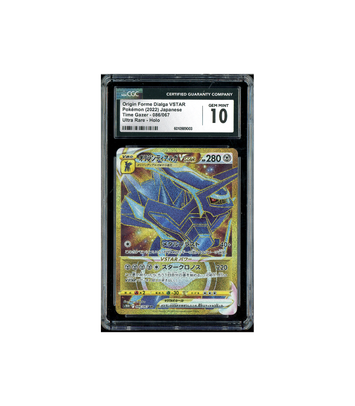 Pokemon Origin Forme Dialga V Time Gazer Full Art #086 CGC 10