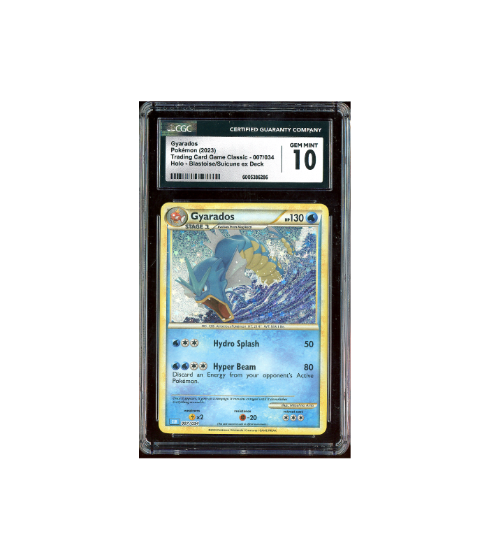 Pokemon Gyarados Holo Classic Collection CLB #007 CGC 10