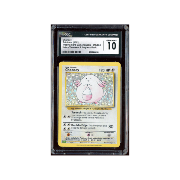 Pokemon Chansey Holo Classic CLV Deck #015 CGC 10