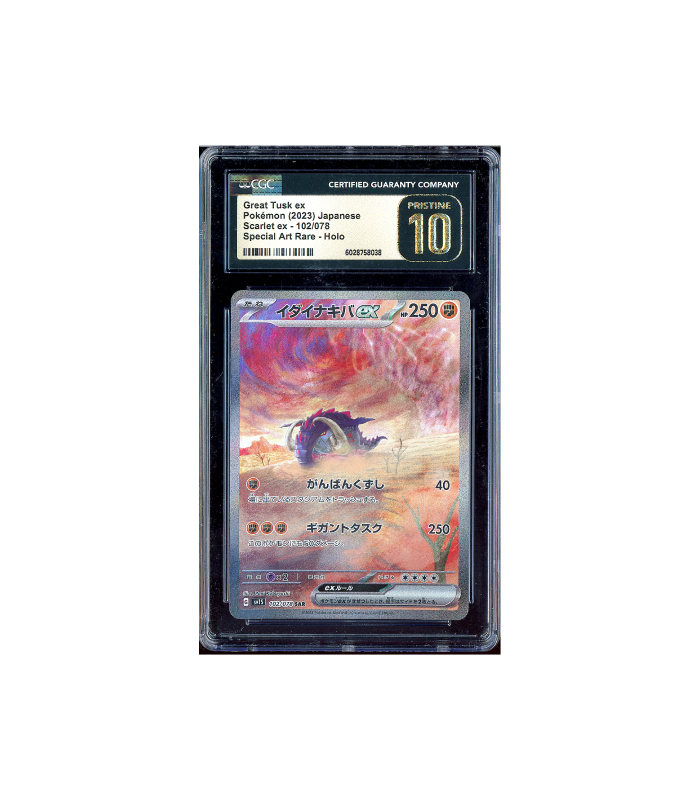 Pokemon Great Tusk ex Scarlet ex SAR #102 CGC Pristine 10
