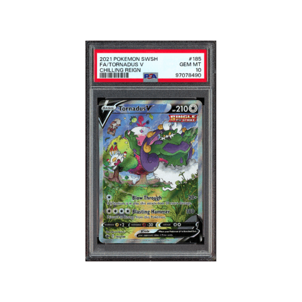 Pokemon Tornadus V Chilling Reign Alt Full Art #185 PSA 10