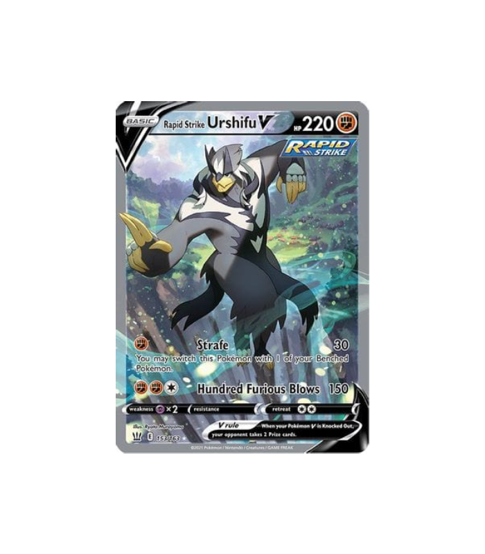 Pokemon Rapid Strike Urshifu V Battle Styles Alt Full Art #153