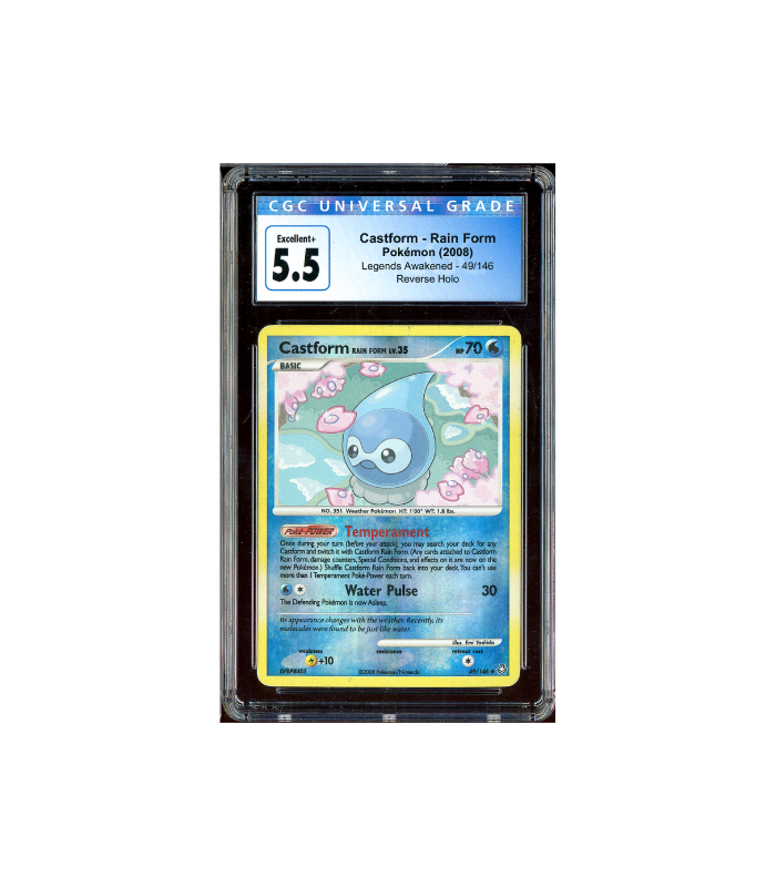 Pokemon Castform Rain Reverse Legends Awakened CGC 5.5