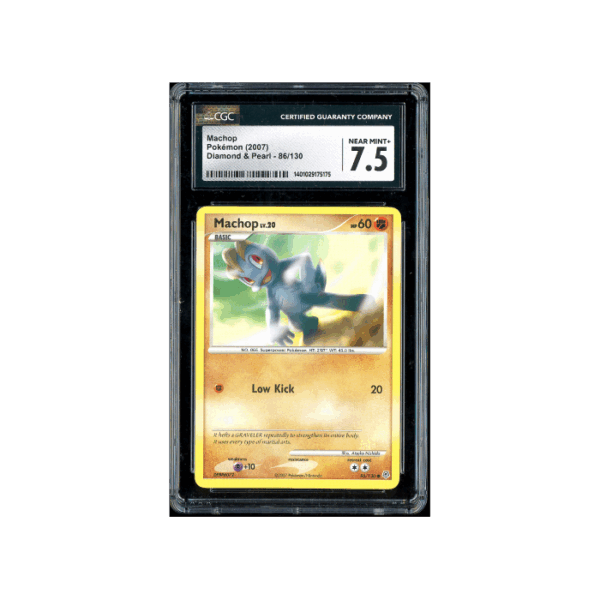 Pokemon Machop Diamond & Pearl Base #86 CGC 7.5