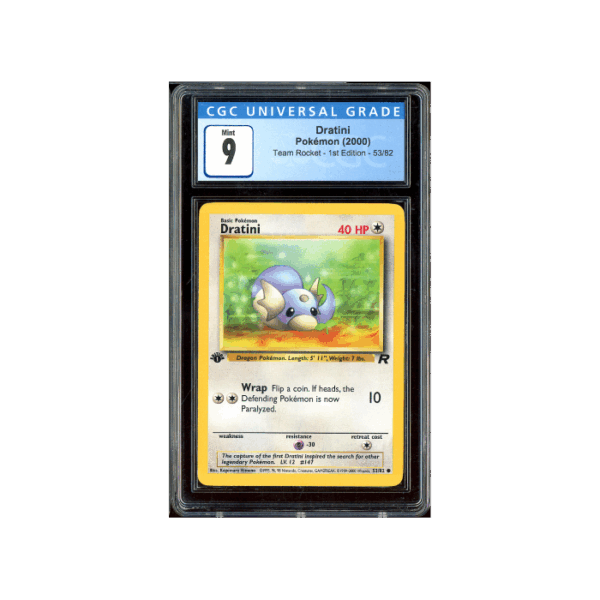 Pokemon Dratini 1st Edition Team Rocket #53 CGC 9