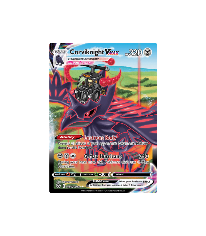 Pokemon Corviknight VMAX Silver Tempest CSR Full Art #TG19