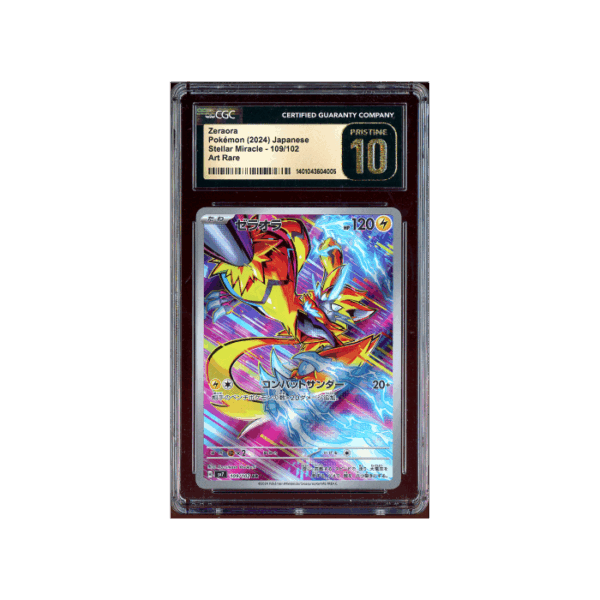 Pokemon Zeraora Stellar Miracle sv7 AR #109 CGC Pristine 10