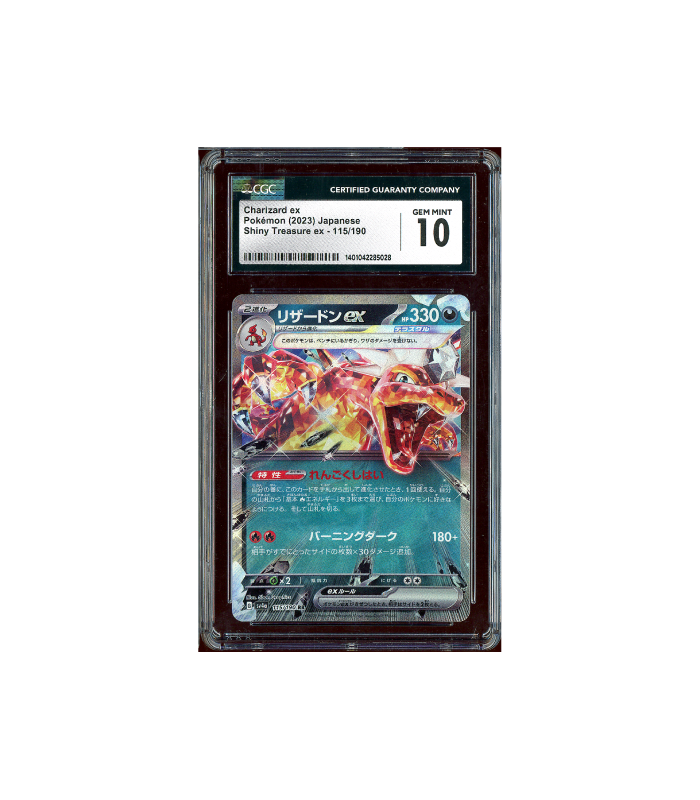 Pokemon Charizard ex Shiny Treasure ex sv4a #115 CGC 10