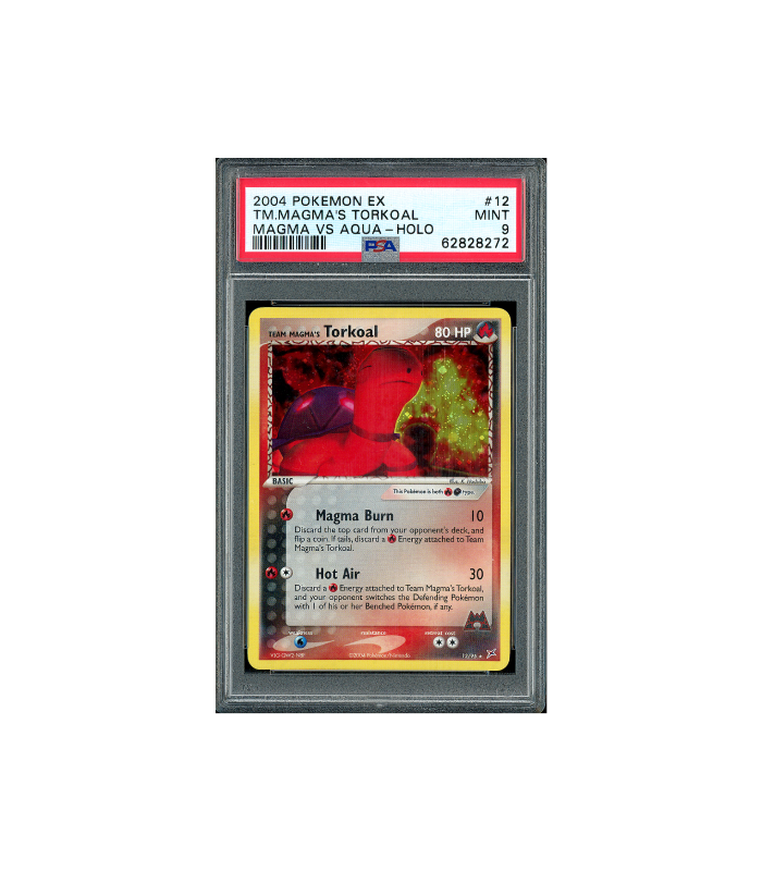 Pokemon Team Magma's Torkoal Holo #12 PSA 9 Mint